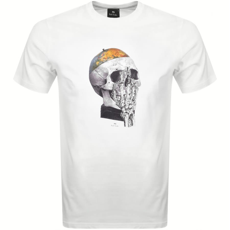 Alternative Image for ProductPS By Paul Smith Skull Logo T Shirt White1
